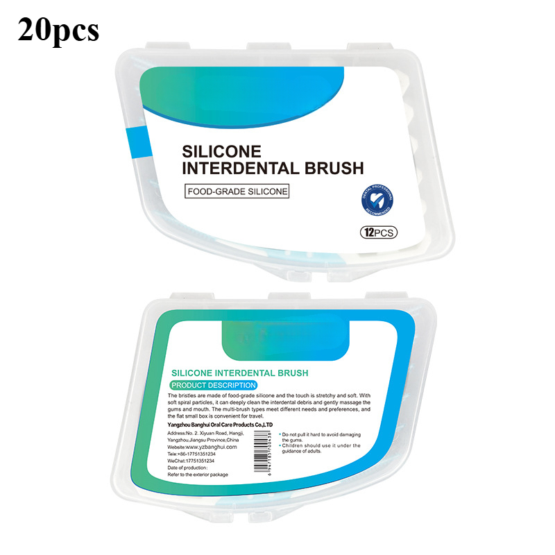 Teeth Whitening Gels - Spazzolino interdentale in silicone Spazzolino interdentale