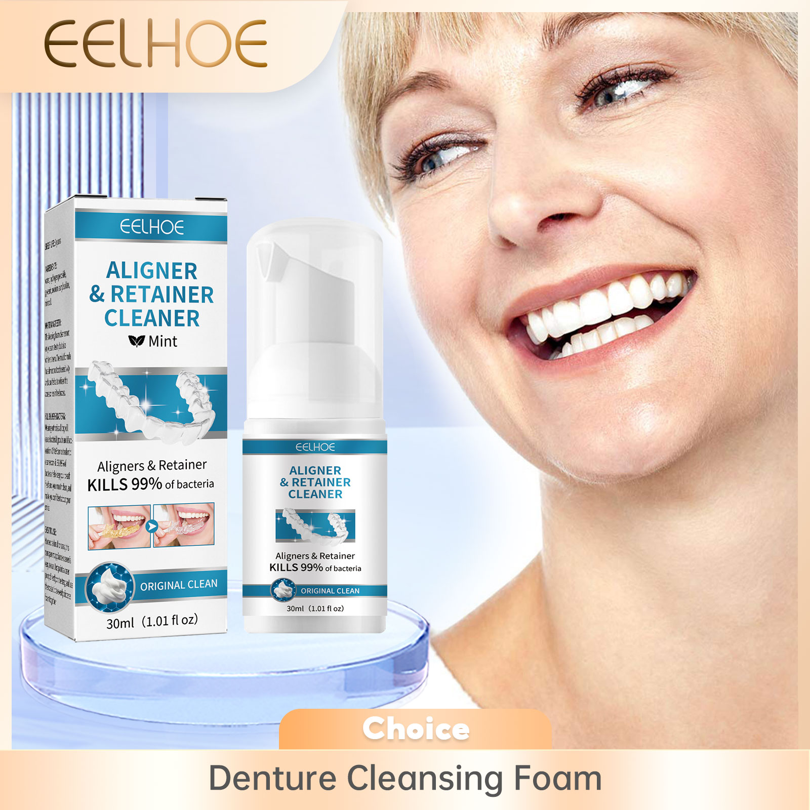 Teeth Whitening Toothpaste - Allineatore Protesi Detergente Schiuma Pulizia Profonda