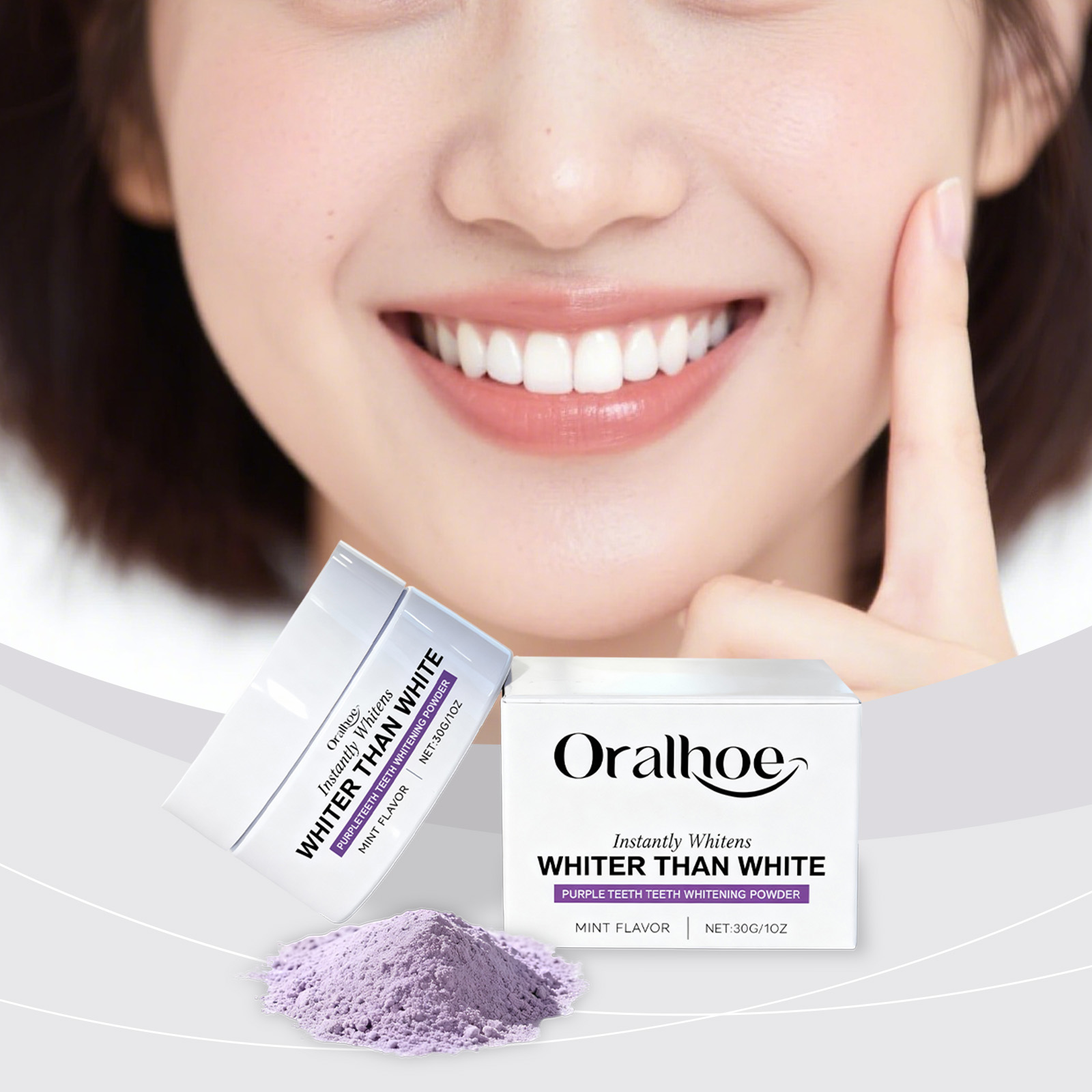 Teeth Whitening Xylitol - Xylitol Purple Stain Removing Denti Polvere