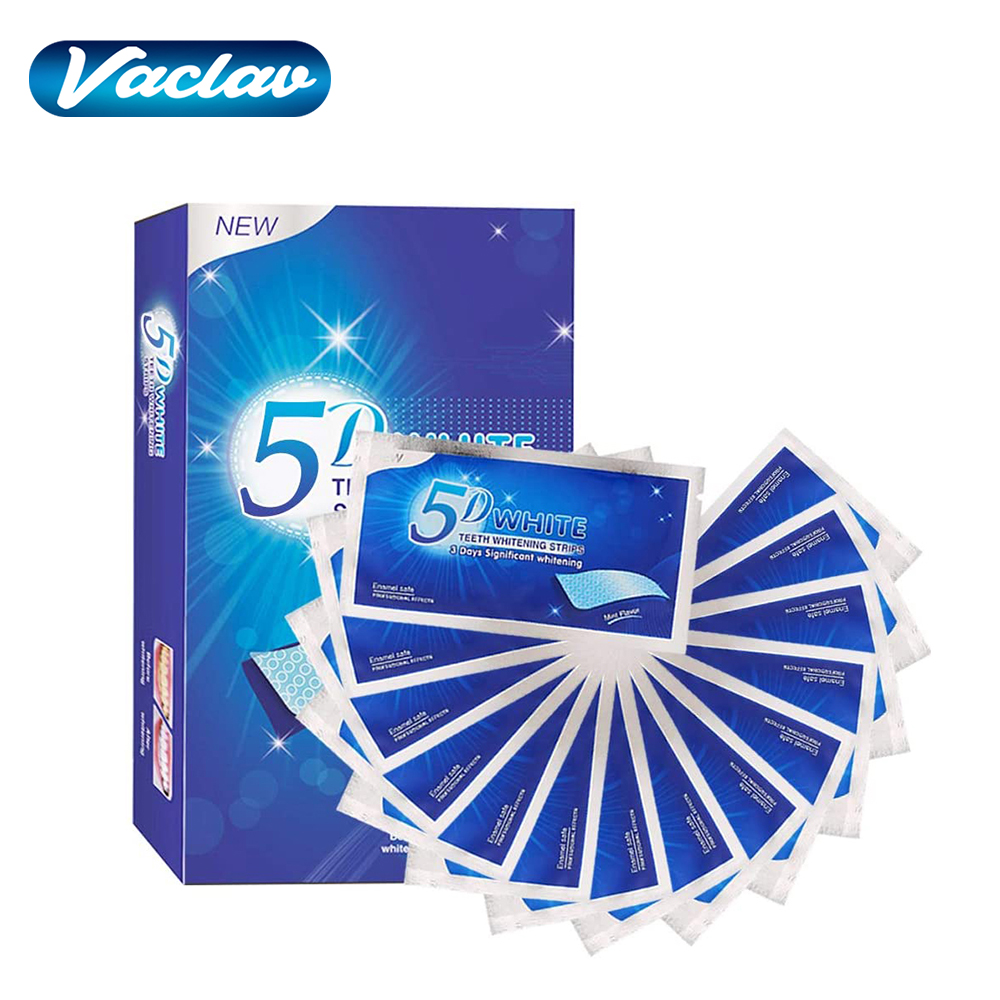 Teeth Whitening Xylitol - Strisce Sbiancanti 5D per Denti, Gel