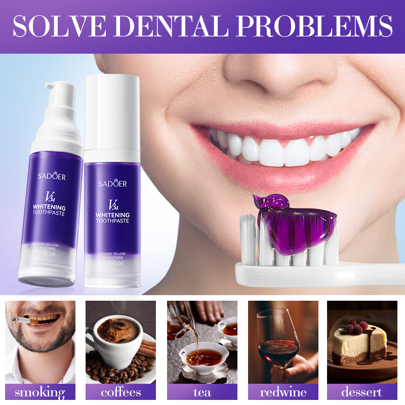 SADOER V34 Dentifricio Smacchi - Teeth Whitening Hismile recensione e prezzo