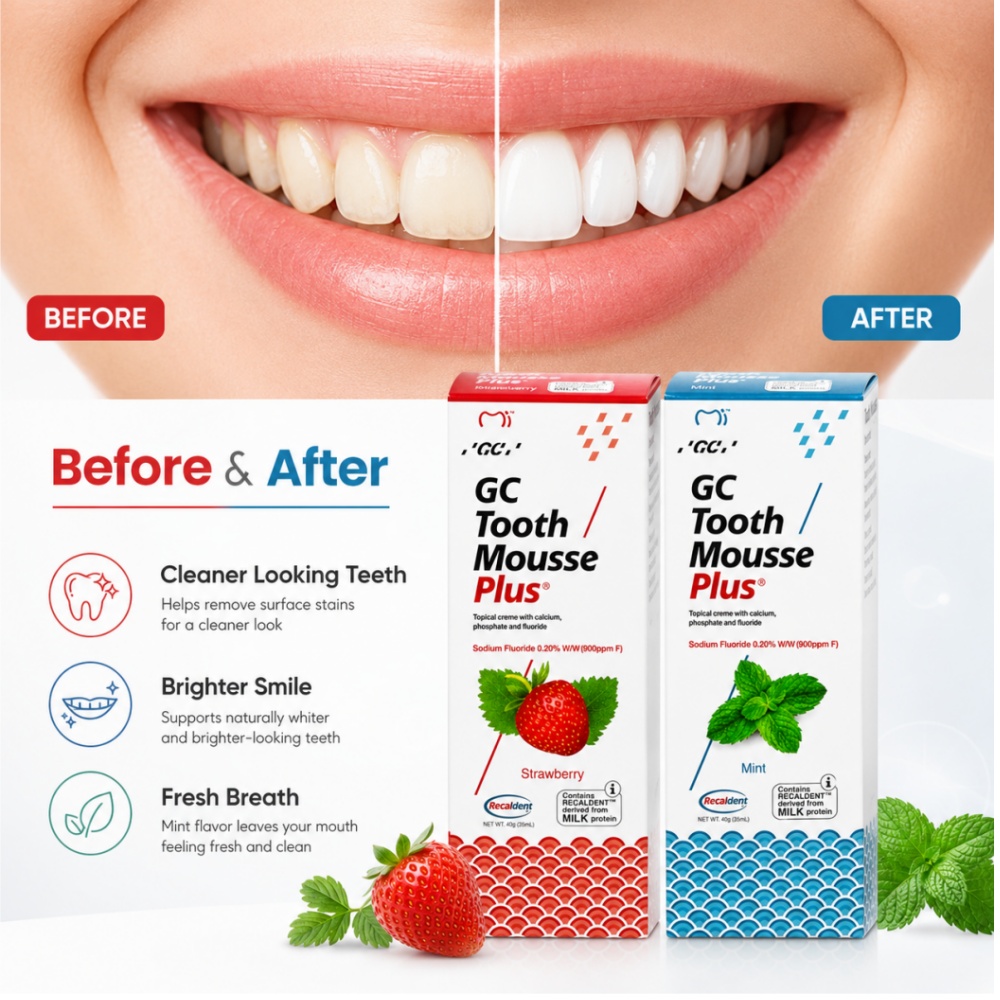 GCTooth Mousse Plus Gusto Ment - Teeth Whitening Toothpaste recensione e prezzo