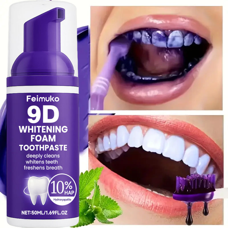 Dentifricio sbiancante 9D viol - Teeth Whitening Yellow Teeth recensione e prezzo