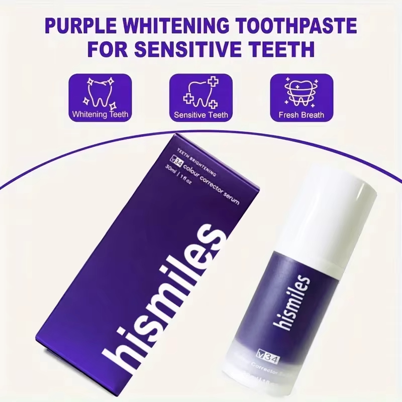 Dentifricio Sbiancante Viola,  - Teeth Whitening Hismile recensione e prezzo