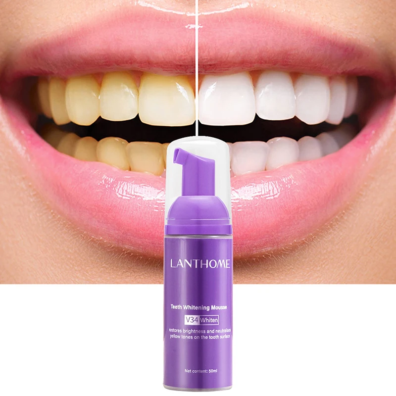 Mousse V34 dentifricio pulizia - Teeth Whitening Uv recensione e prezzo