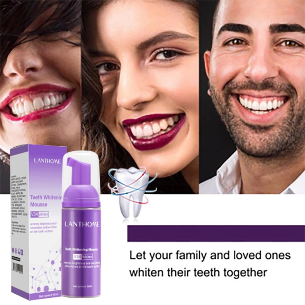 Mousse V34 dentifricio pulizia - Teeth Whitening Uv recensione e prezzo