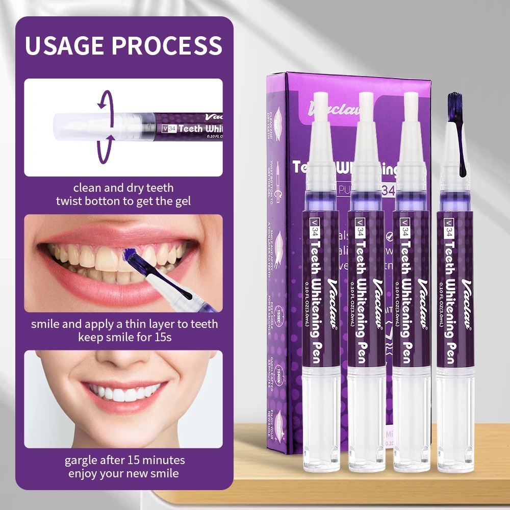 Vaclav V34 Penna gel sbiancant - Teeth Whitening Gels recensione e prezzo